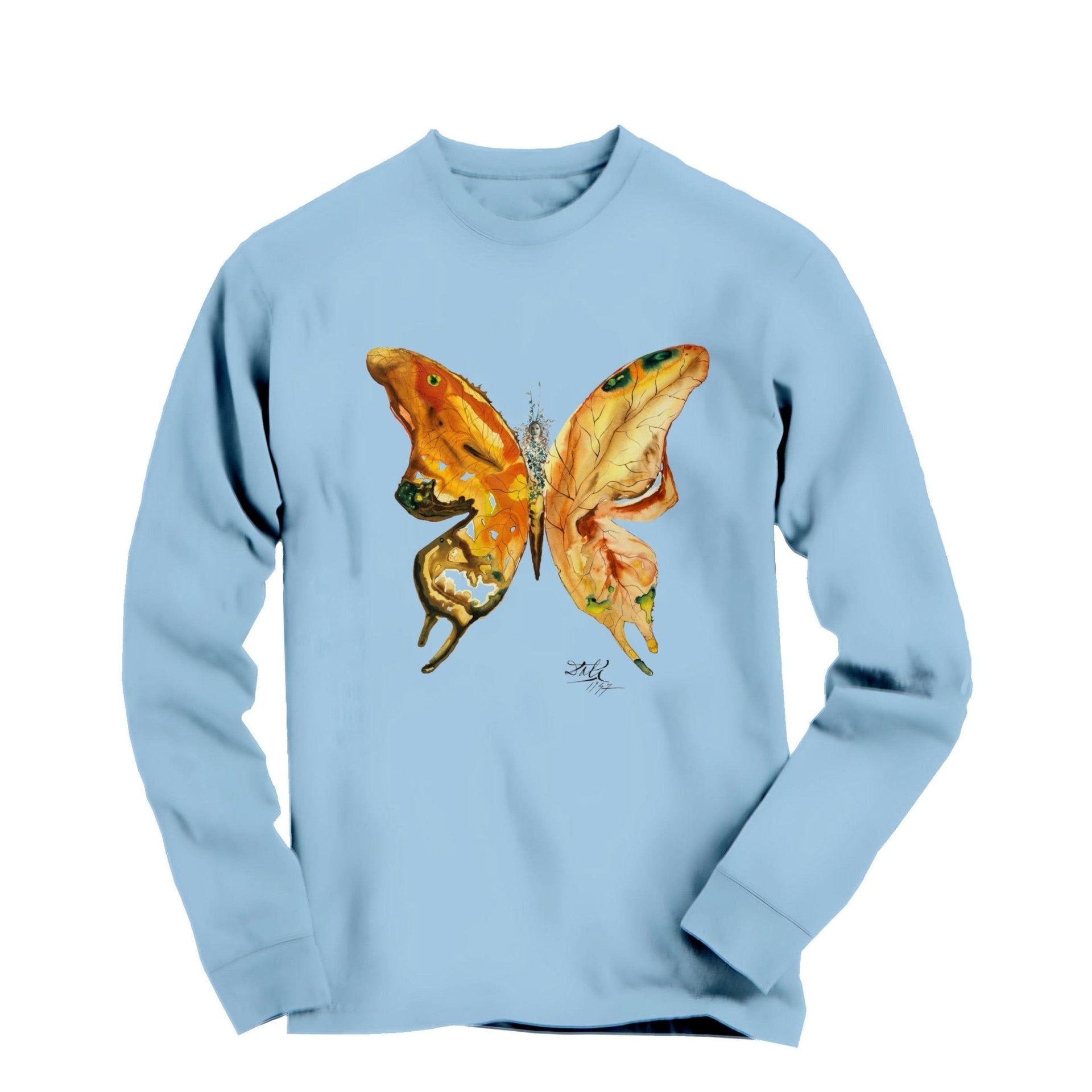 Salvador Dali Venus Butterfly (1947) Artwork Long Sleeve Tee - Greatest Artists - Harvey Ltd