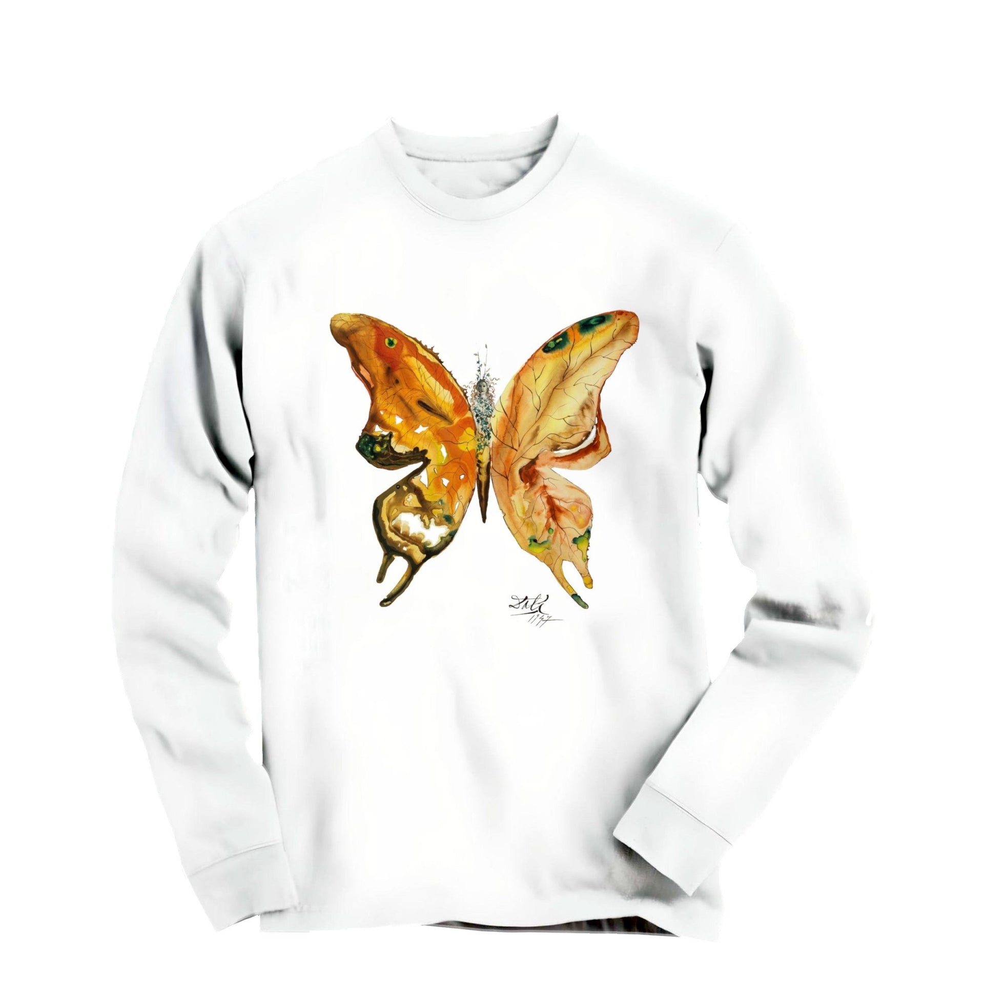 Salvador Dali Venus Butterfly (1947) Artwork Long Sleeve Tee - Long - sleeve - Harvey Ltd