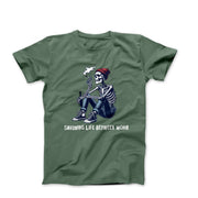 Savoring Life Between Work Illustration T-shirt - Movies, TV & Others - Harvey Ltd