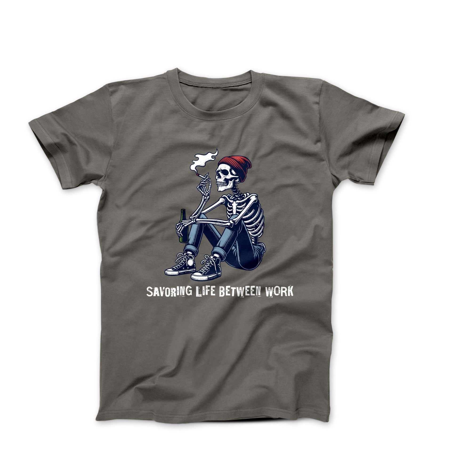 Savoring Life Between Work Illustration T-shirt - Movies, TV & Others - Harvey Ltd