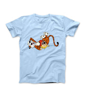 Sharing a Laugh Illustration T-shirt - Comics, Movies & Music - Harvey Ltd