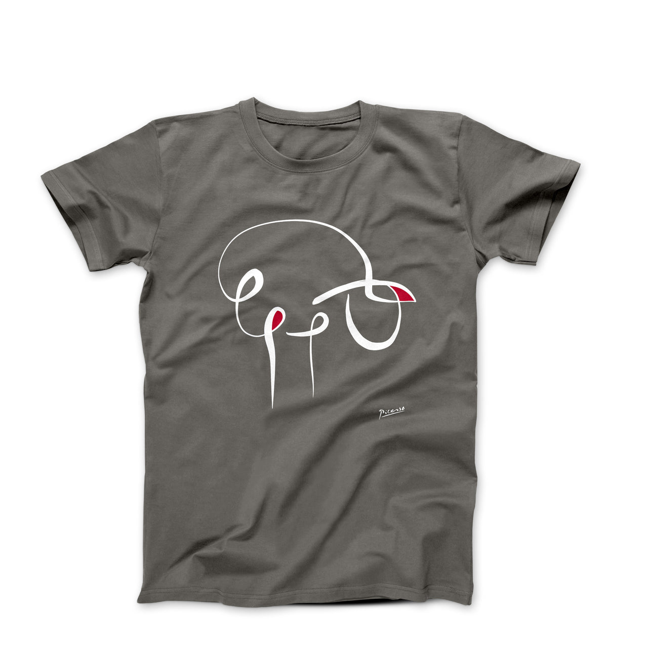 Picasso The Sheep Line Drawing T-shirt - Greatest Artists - Harvey Ltd