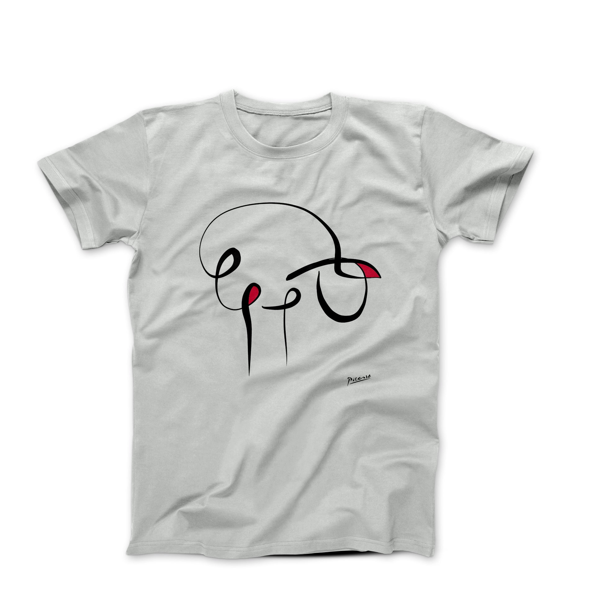 Picasso The Sheep Line Drawing T-shirt - Greatest Artists - Harvey Ltd