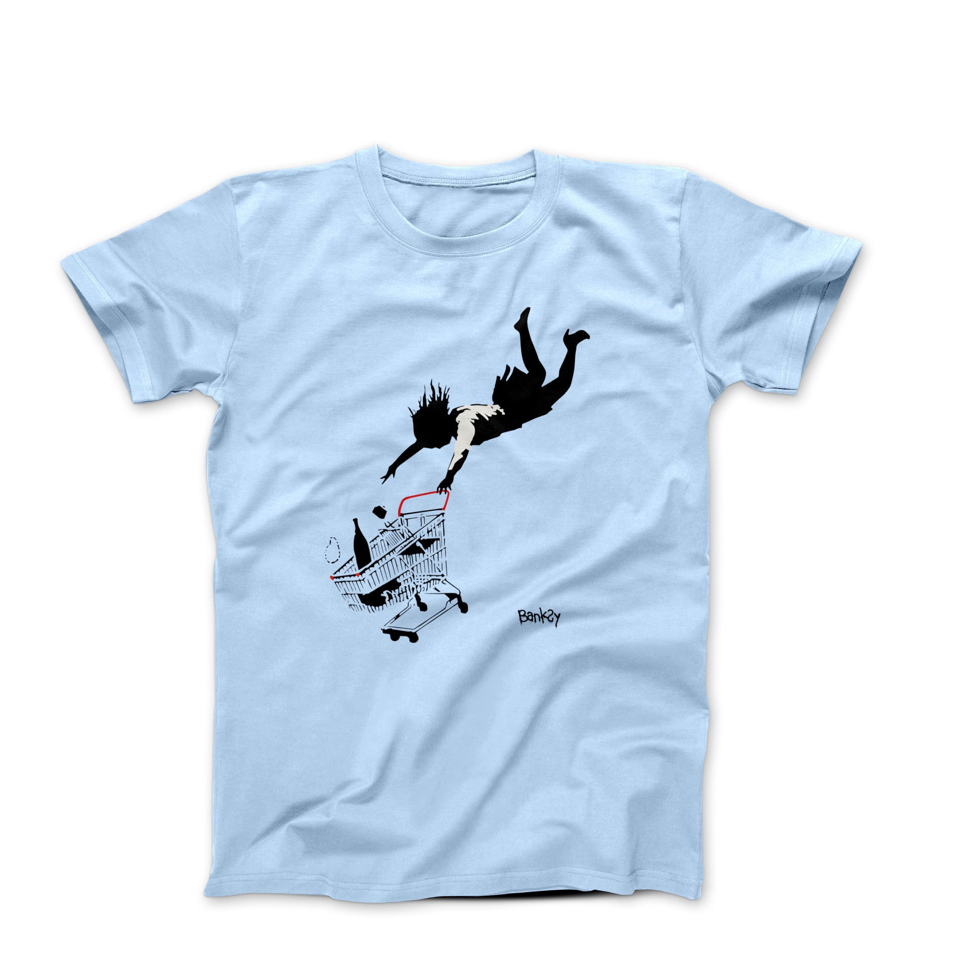 Banksy Shop Til You Drop (2011) Street Art T-shirt - Street, Pop & Media Art - Harvey Ltd