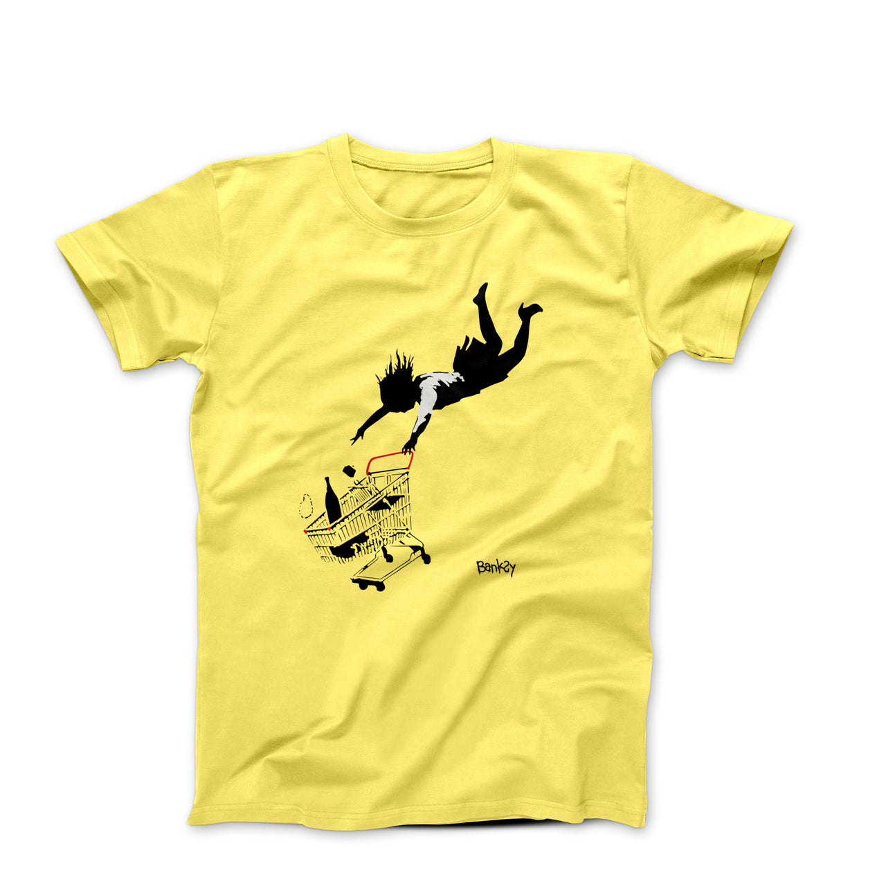 Banksy Shop Til You Drop (2011) Street Art T-shirt - Street, Pop & Media Art - Harvey Ltd