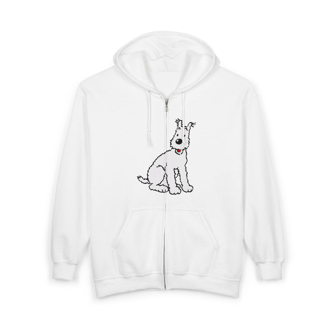 Snowy, Wire Fox Terrier Full Zip Hoodie - Comics & Animation - Harvey Ltd