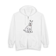 Snowy, Wire Fox Terrier Full Zip Hoodie - Comics & Animation - Harvey Ltd