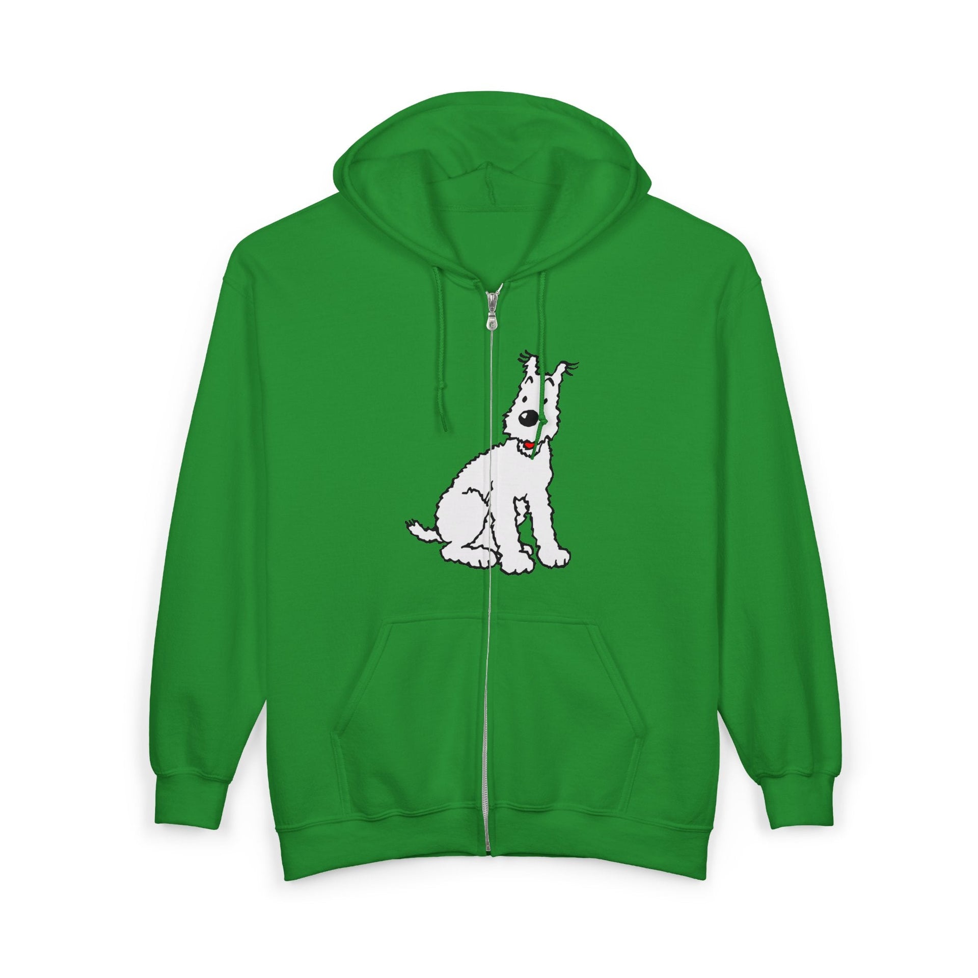 Snowy, Wire Fox Terrier Full Zip Hoodie - Comics & Animation - Harvey Ltd