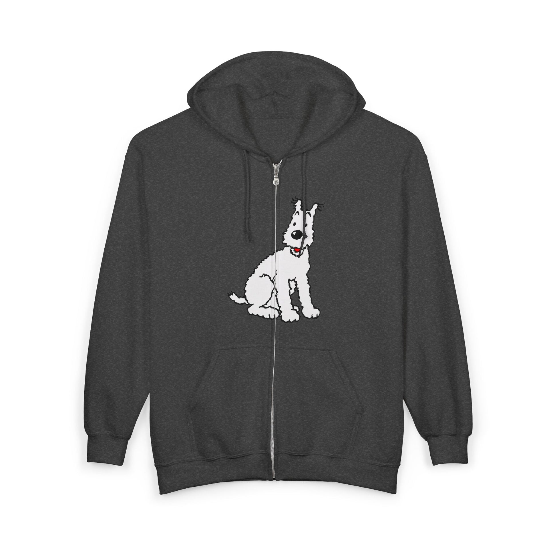 Snowy, Wire Fox Terrier Full Zip Hoodie - Comics & Animation - Harvey Ltd