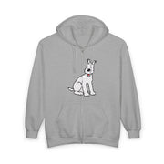 Snowy, Wire Fox Terrier Full Zip Hoodie - Comics & Animation - Harvey Ltd