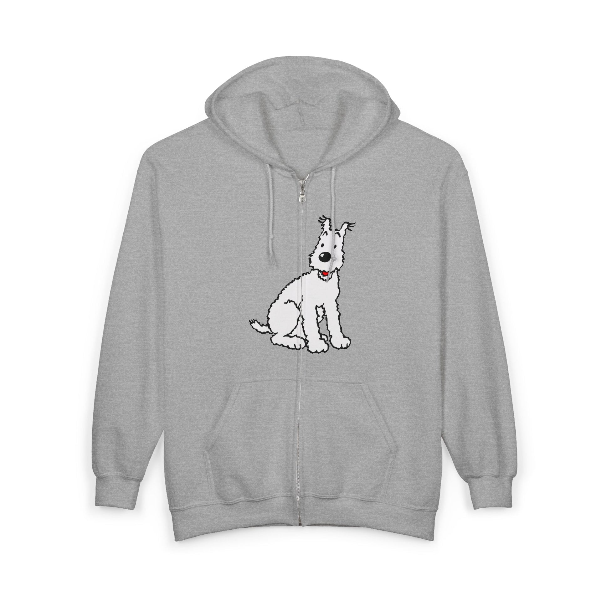 Snowy, Wire Fox Terrier Full Zip Hoodie - Comics & Animation - Harvey Ltd