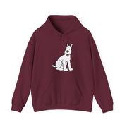Snowy, Wire Fox Terrier Illustration Hoodie - Comics, Movies & Music - Harvey Ltd
