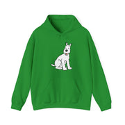Snowy, Wire Fox Terrier Illustration Hoodie - Comics, Movies & Music - Harvey Ltd