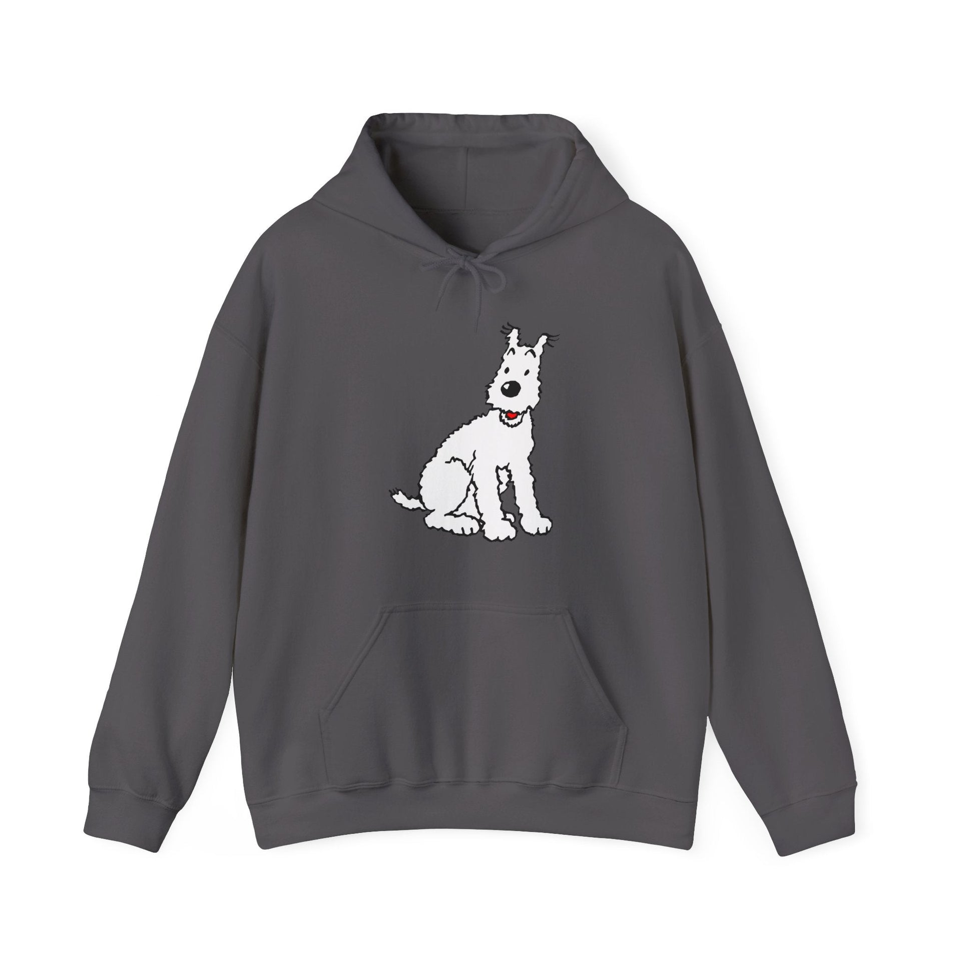 Snowy, Wire Fox Terrier Illustration Hoodie - Comics, Movies & Music - Harvey Ltd