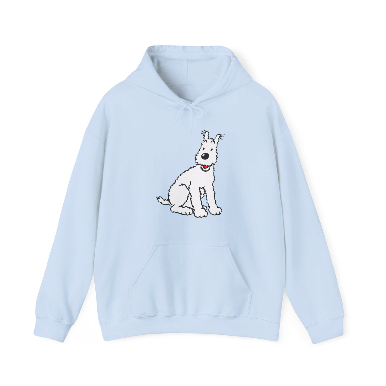 Snowy, Wire Fox Terrier Illustration Hoodie - Comics, Movies & Music - Harvey Ltd