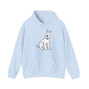 Snowy, Wire Fox Terrier Illustration Hoodie - Comics, Movies & Music - Harvey Ltd