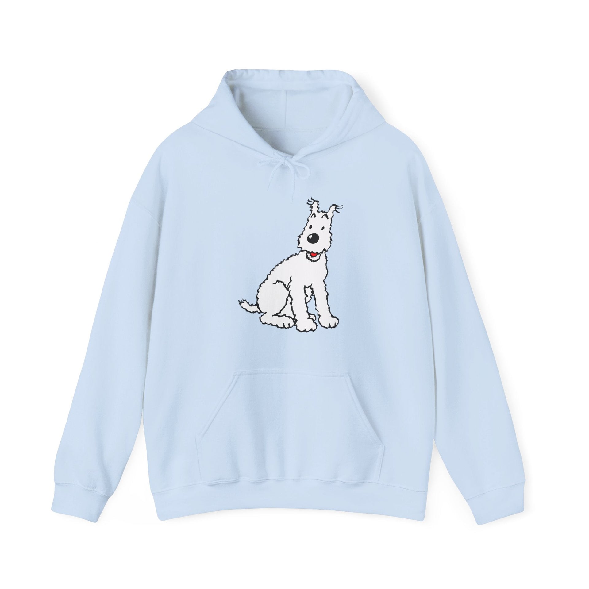 Snowy, Wire Fox Terrier Illustration Hoodie - Comics, Movies & Music - Harvey Ltd
