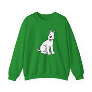 Snowy, Wire Fox Terrier Illustration Sweatshirt - Comics, Movies & Music - Harvey Ltd