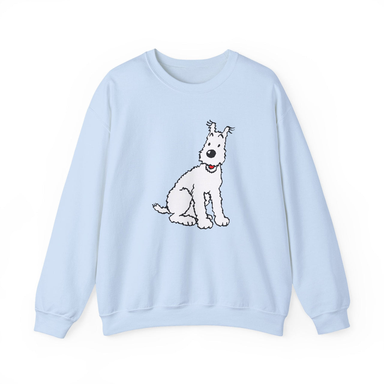 Snowy, Wire Fox Terrier Illustration Sweatshirt - Comics, Movies & Music - Harvey Ltd