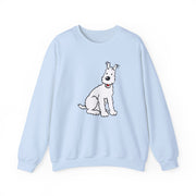 Snowy, Wire Fox Terrier Illustration Sweatshirt - Comics, Movies & Music - Harvey Ltd