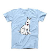 Snowy, Wire Fox Terrier Illustration T-shirt - Comics, Movies & Music - Harvey Ltd