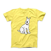 Snowy, Wire Fox Terrier Illustration T-shirt - Comics, Movies & Music - Harvey Ltd