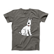 Snowy, Wire Fox Terrier Illustration T-shirt - Comics, Movies & Music - Harvey Ltd