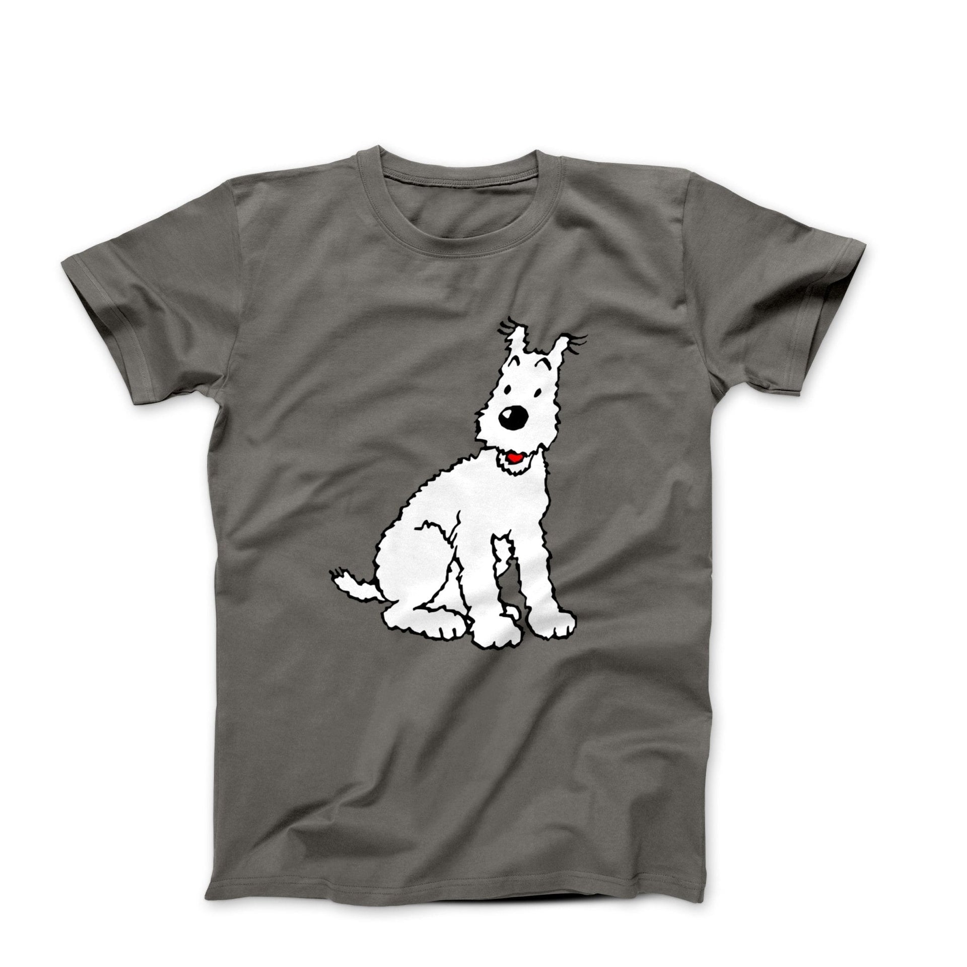 Snowy, Wire Fox Terrier Illustration T-shirt - Comics, Movies & Music - Harvey Ltd