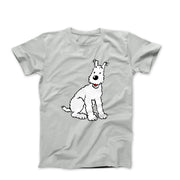 Snowy, Wire Fox Terrier Illustration T-shirt - Comics, Movies & Music - Harvey Ltd