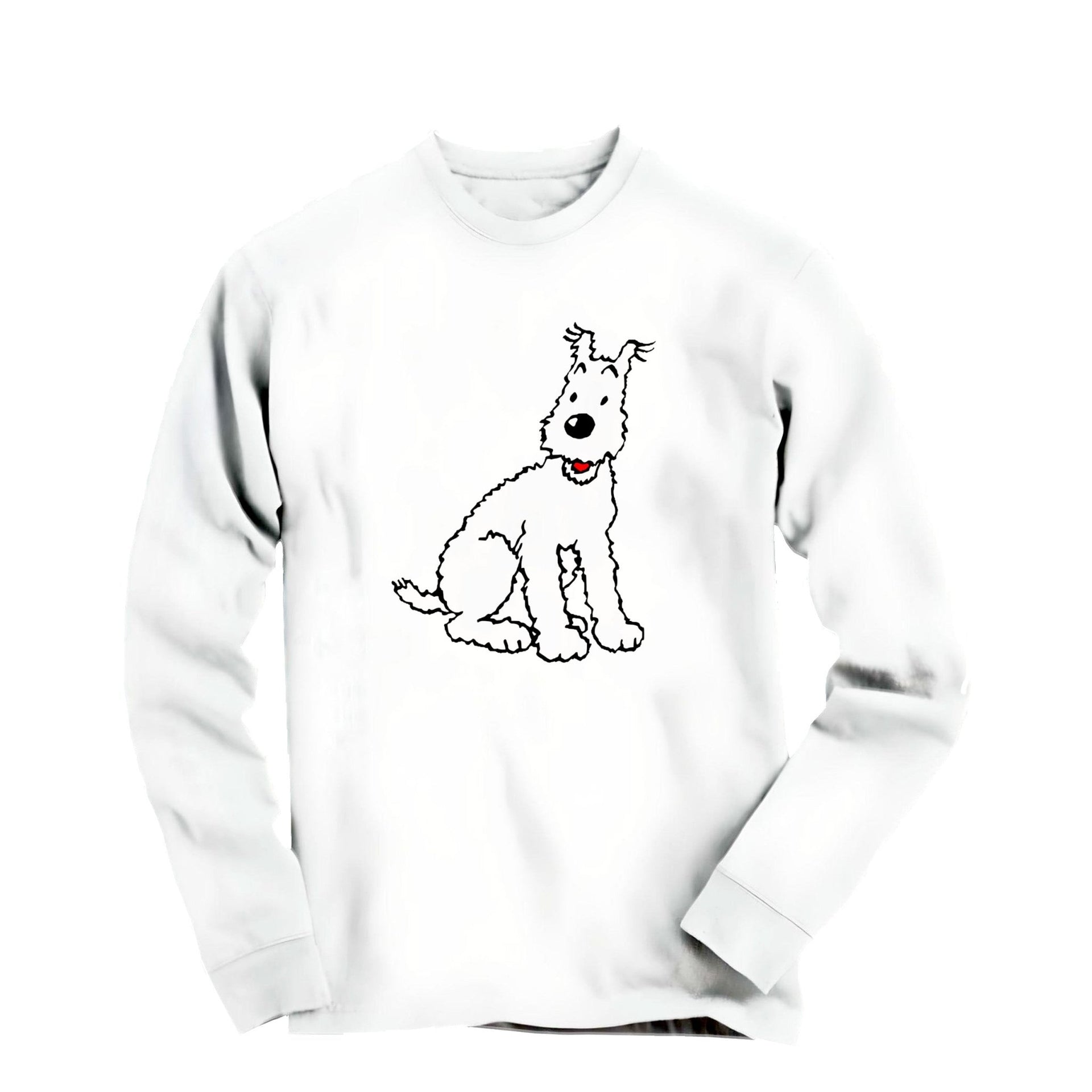 Snowy, Wire Fox Terrier Long Sleeve Tee - Comics, Movies & Music - Harvey Ltd