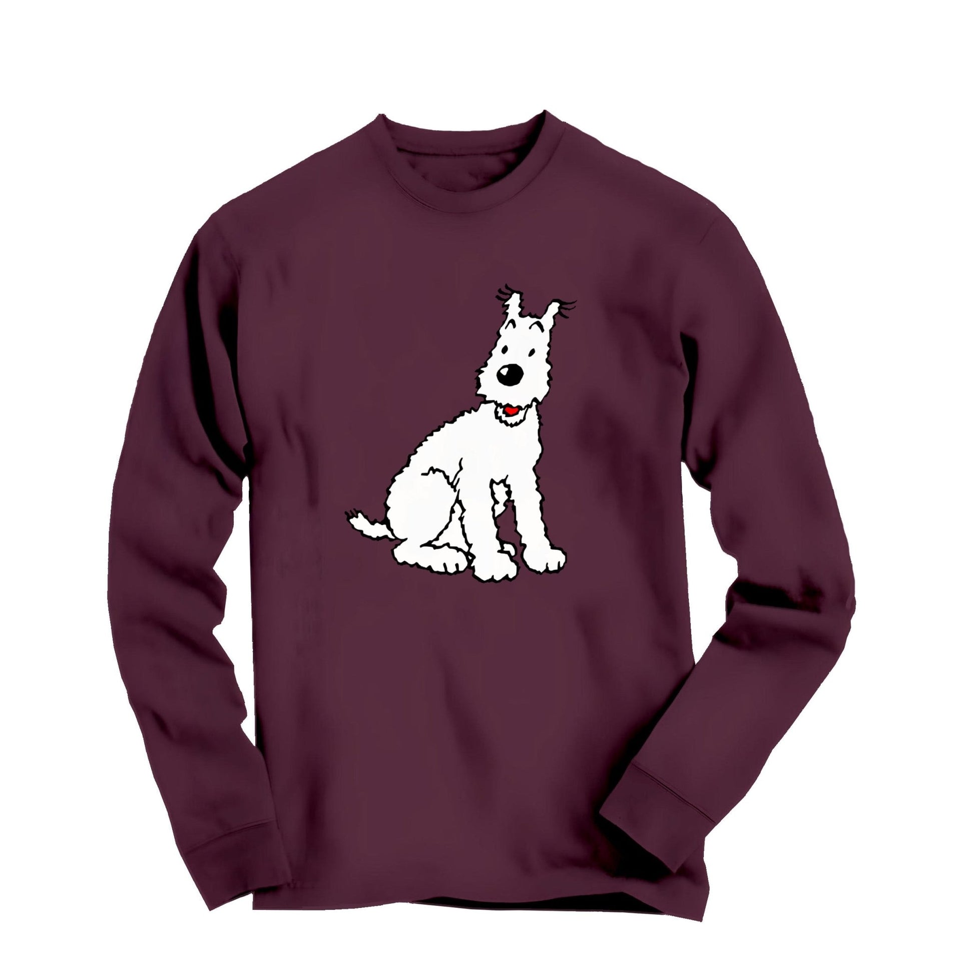 Snowy, Wire Fox Terrier Long Sleeve Tee - Comics, Movies & Music - Harvey Ltd