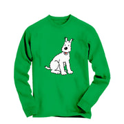 Snowy, Wire Fox Terrier Long Sleeve Tee - Comics, Movies & Music - Harvey Ltd