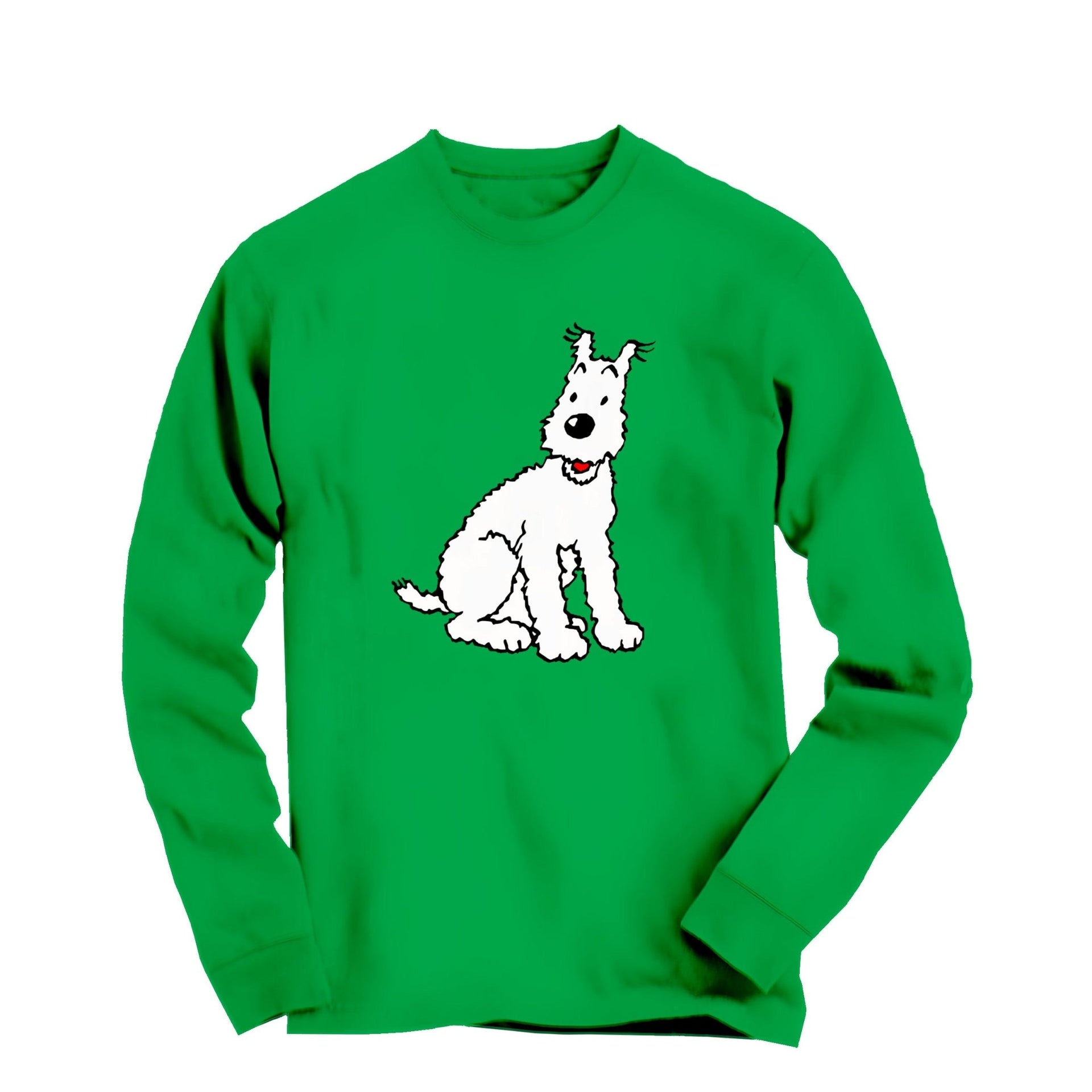 Snowy, Wire Fox Terrier Long Sleeve Tee - Comics, Movies & Music - Harvey Ltd