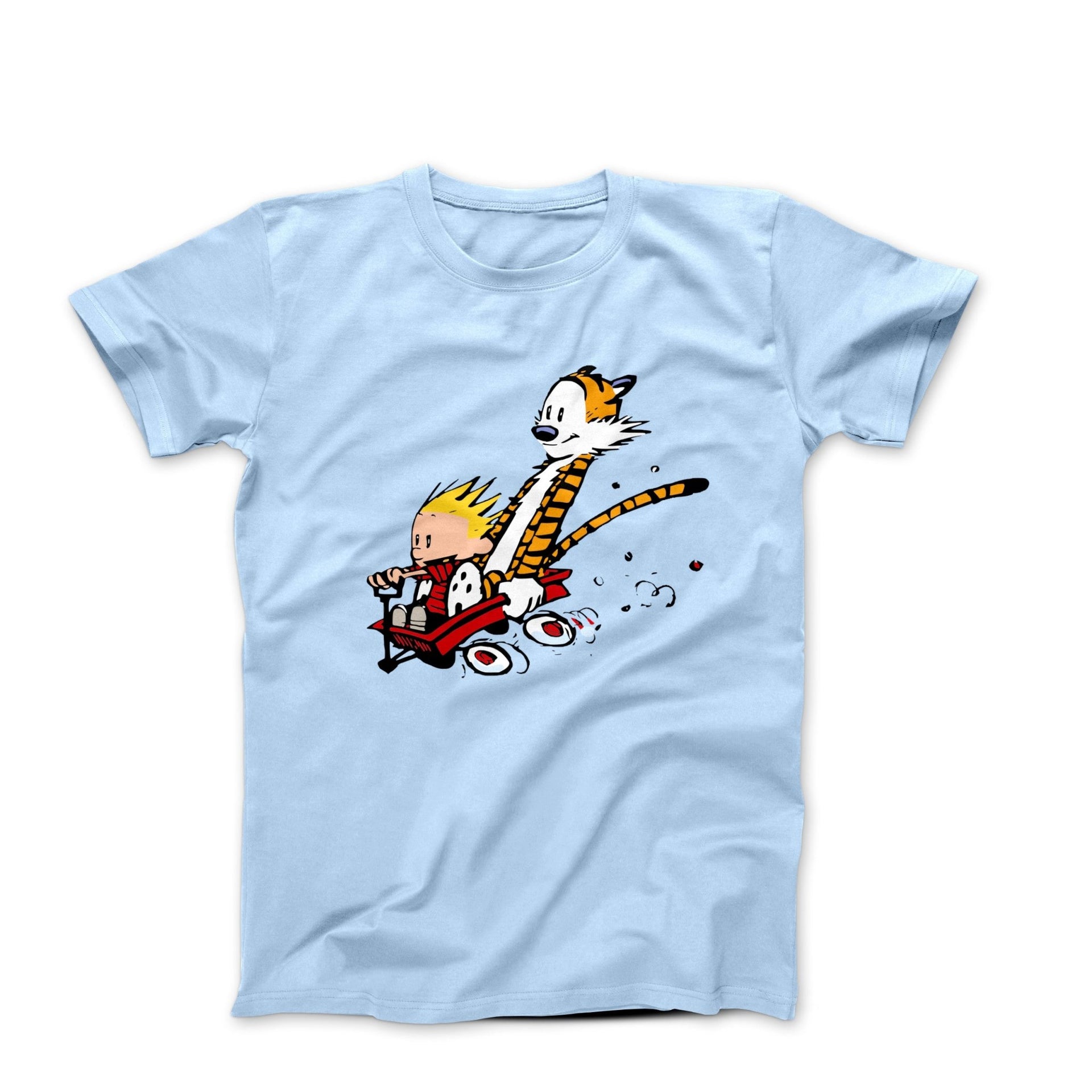 Speeding Downhill in a Wagon Comics T - shirt - Clothing - Harvey Ltd