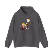 Speeding Downhill in a Wagon Illustration Hoodie - Comics, Movies & Music - Harvey Ltd