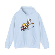 Speeding Downhill in a Wagon Illustration Hoodie - Comics, Movies & Music - Harvey Ltd