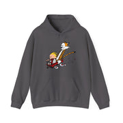Speeding Downhill in a Wagon Illustration Hoodie - Comics, Movies & Music - Harvey Ltd