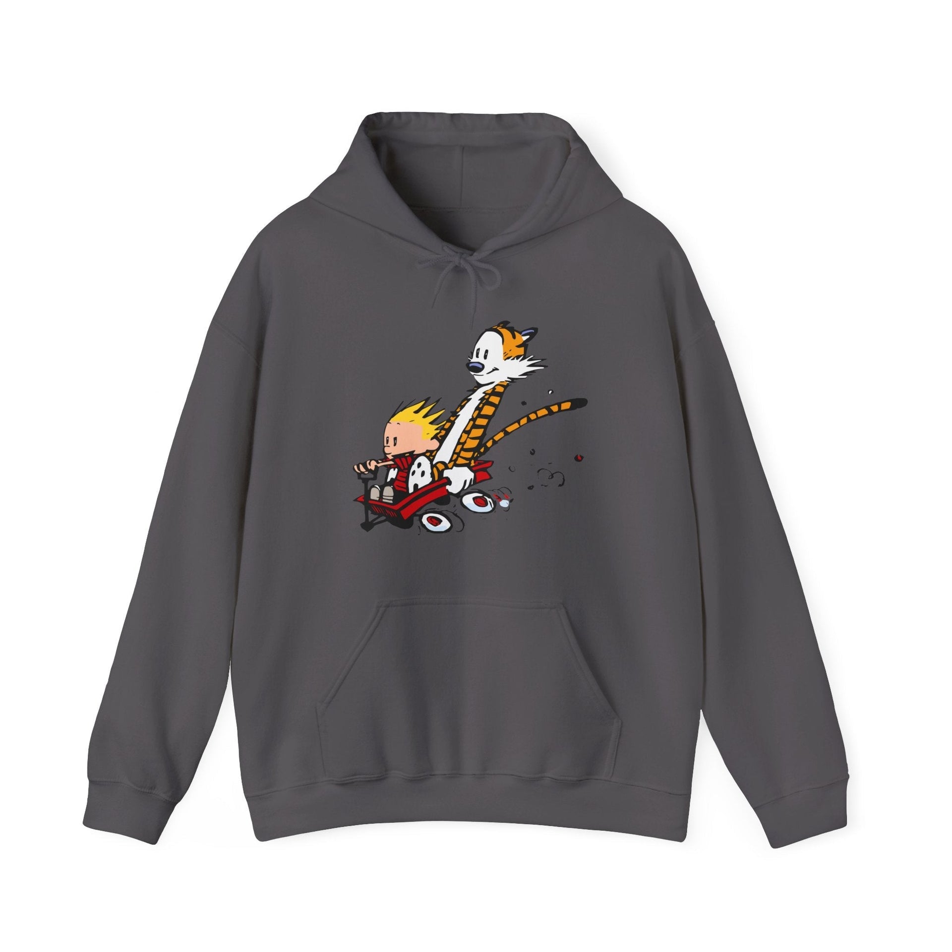 Speeding Downhill in a Wagon Illustration Hoodie - Comics, Movies & Music - Harvey Ltd