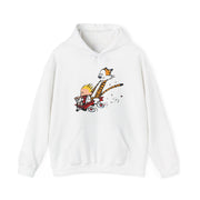 Speeding Downhill in a Wagon Illustration Hoodie - Comics, Movies & Music - Harvey Ltd