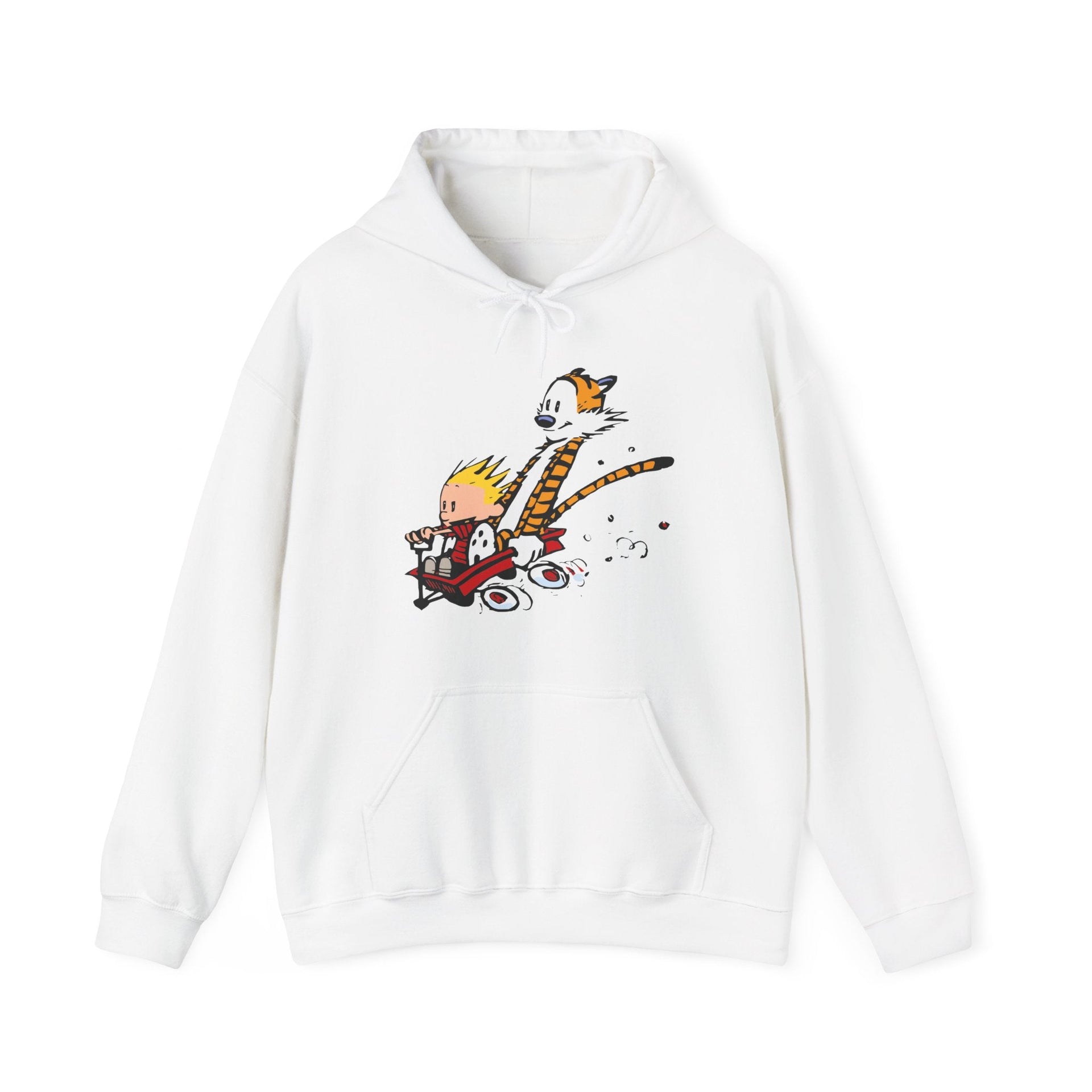 Speeding Downhill in a Wagon Illustration Hoodie - Comics, Movies & Music - Harvey Ltd