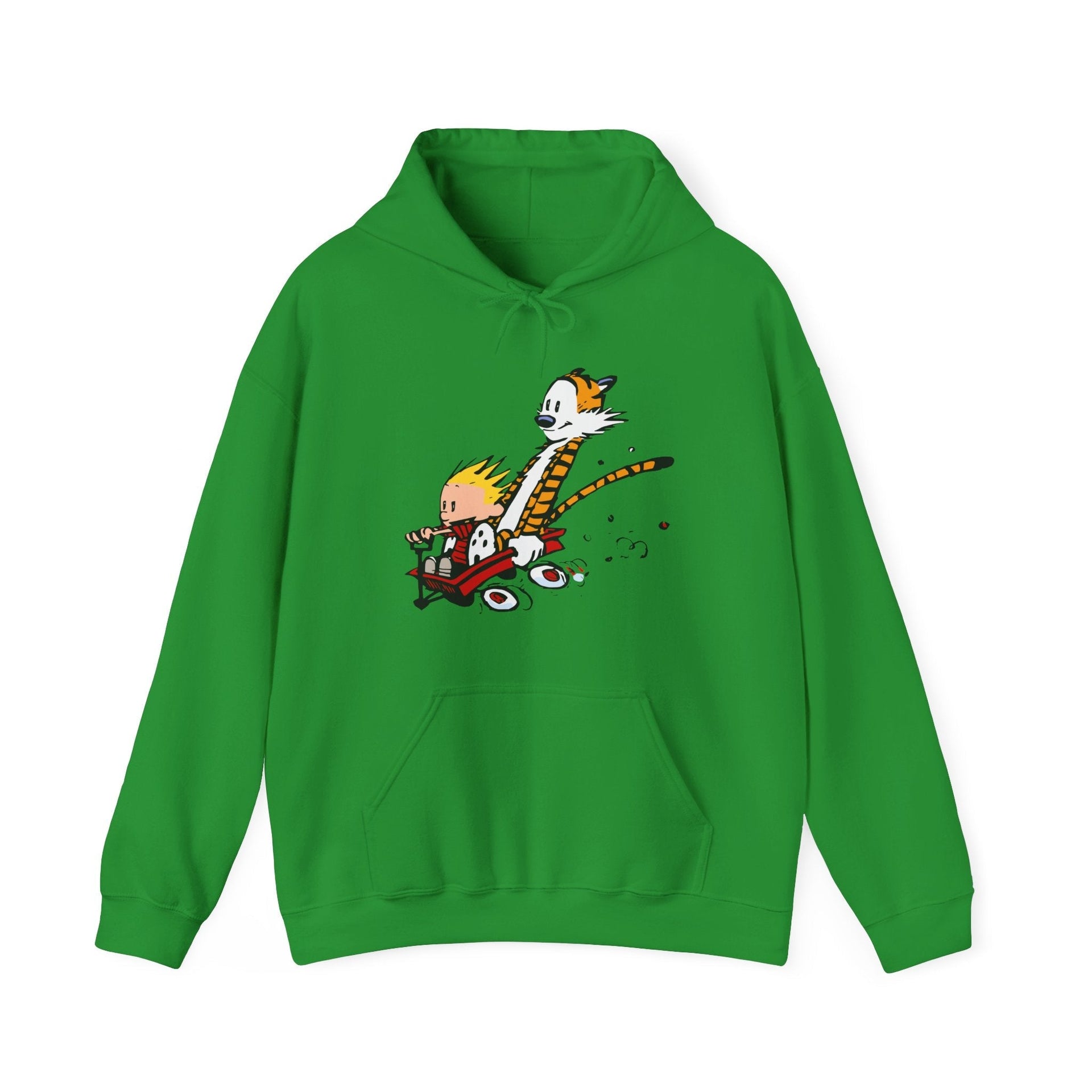 Speeding Downhill in a Wagon Illustration Hoodie - Comics, Movies & Music - Harvey Ltd