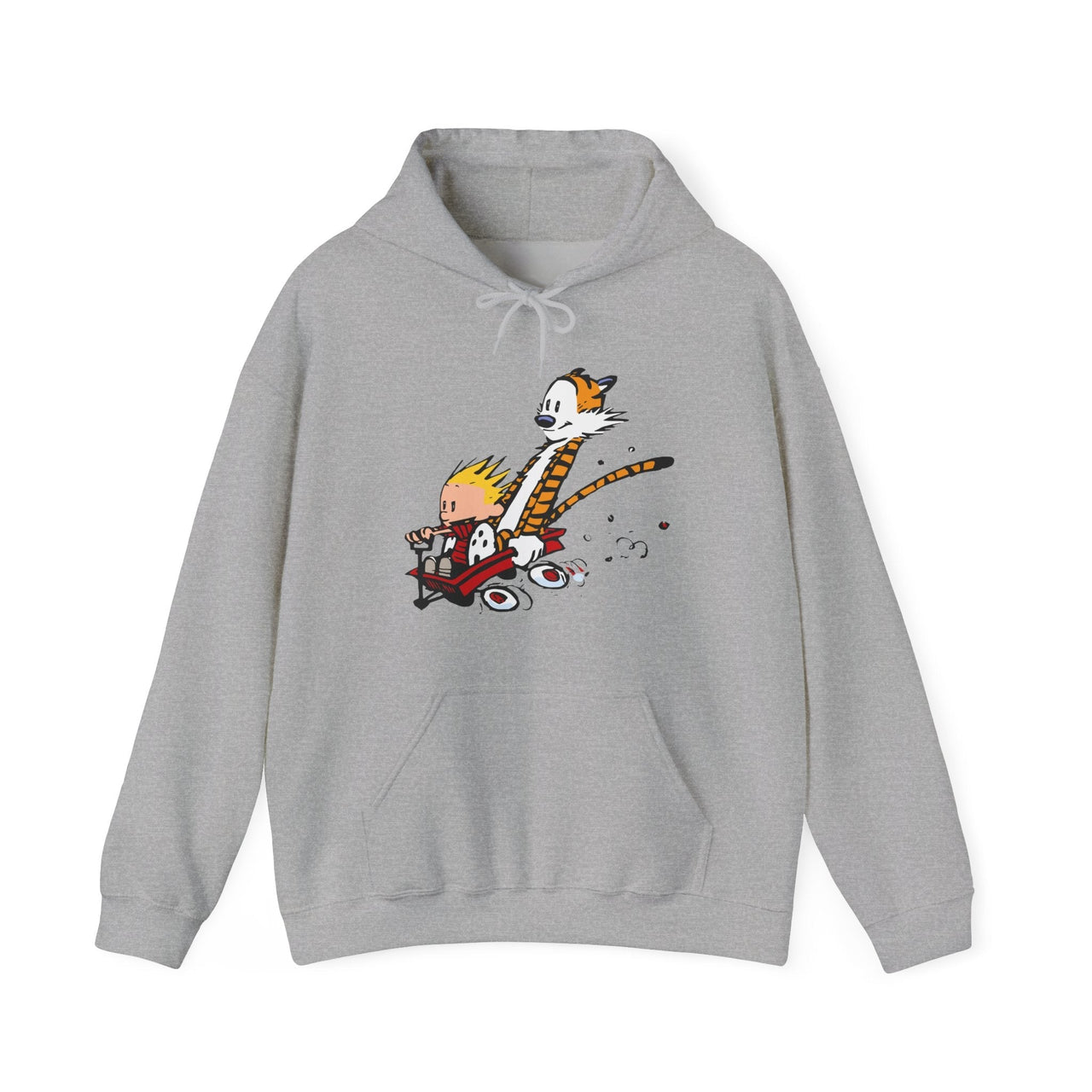 Speeding Downhill in a Wagon Illustration Hoodie - Comics, Movies & Music - Harvey Ltd