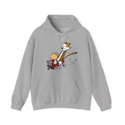 Speeding Downhill in a Wagon Illustration Hoodie - Comics, Movies & Music - Harvey Ltd