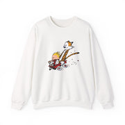 Speeding Downhill in a Wagon Illustration Sweatshirt - Comics, Movies & Music - Harvey Ltd