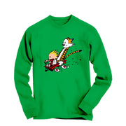 Speeding Downhill in a Wagon Long Sleeve Tee - Comics, Movies & Music - Harvey Ltd