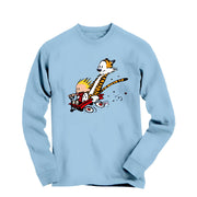 Speeding Downhill in a Wagon Long Sleeve Tee - Comics, Movies & Music - Harvey Ltd