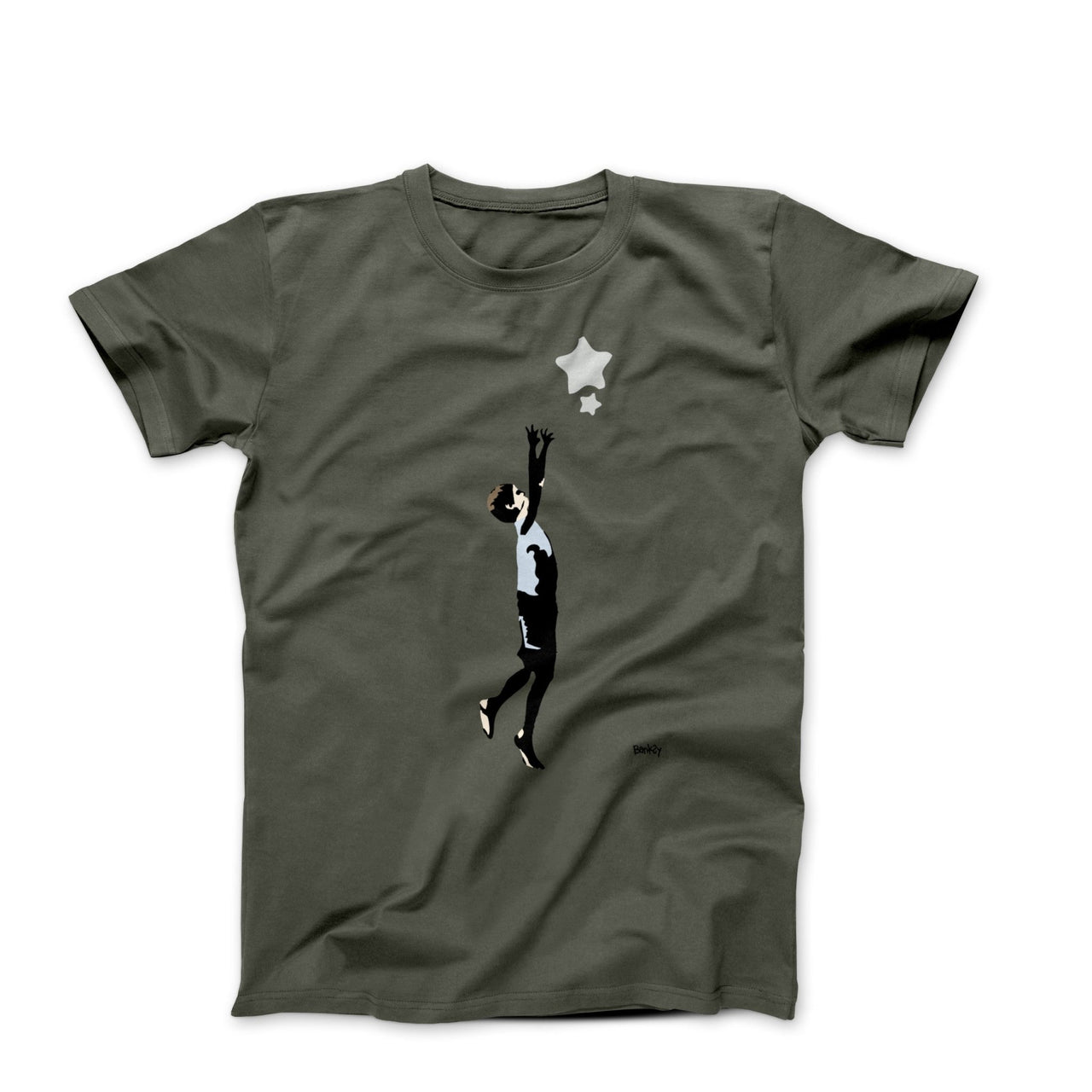 Banksy Reach For The Stars Street Art T-shirt - Street, Pop & Media Art - Harvey Ltd