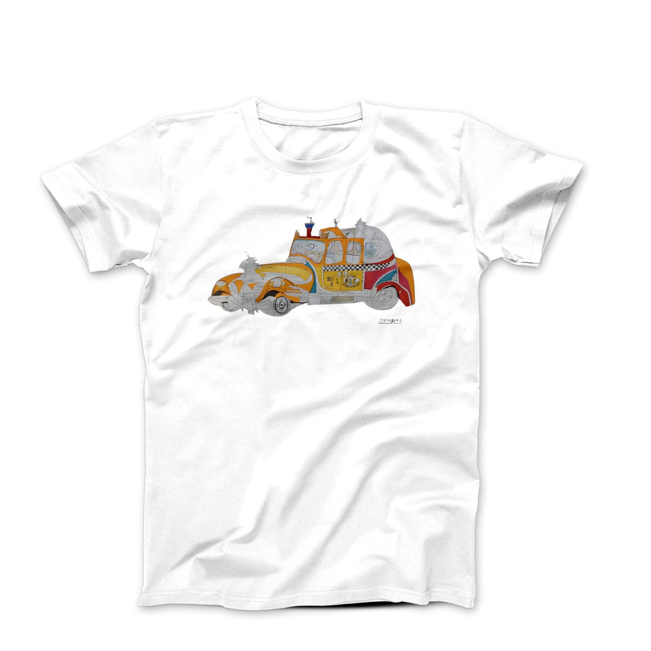 Steinberg Taxi (1948) Magazine Cover T - shirt - Clothing - Harvey Ltd