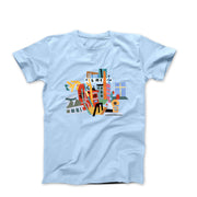 Stuart Davis New York Waterfront (1938) Artwork T-shirt - Clothing - Harvey Ltd