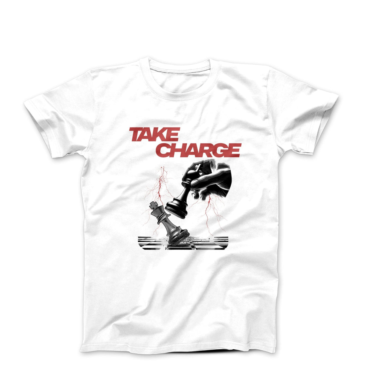Take Charge Chess Illustration T-shirt - Movies, TV & Others - Harvey Ltd